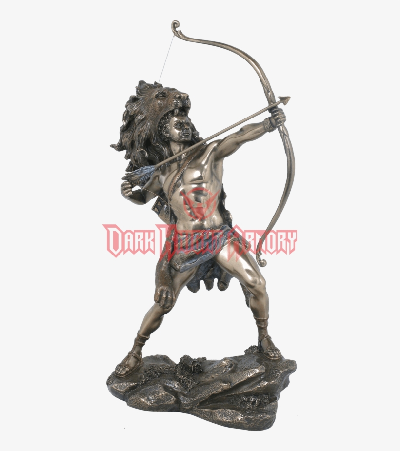 Hercules Statue Png - Hercules Nemean Lion Pelt, transparent png #8783729