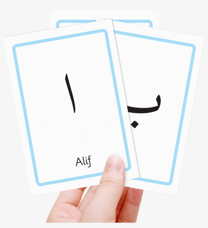 Free Arabic Alphabet Flash Cards - Flash Cards Urdu Alphabets, transparent png #8784405