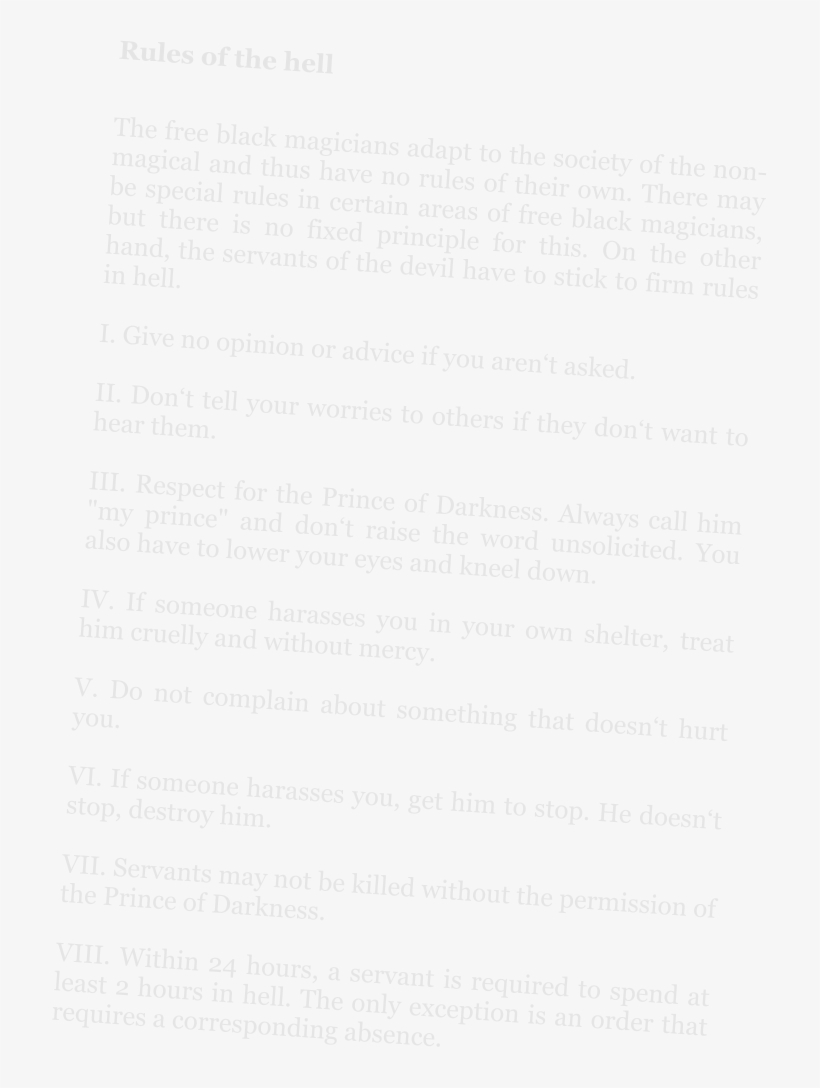 Rules Of The Hell The Free Black Magicians Adapt To - Document, transparent png #8784874