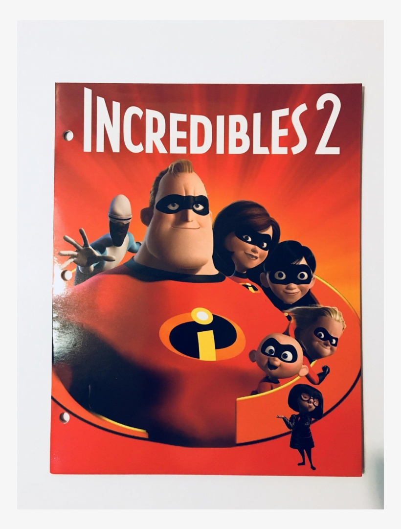 25 Pcs Disney Pixar's The Incredibles 2 Portfolio Folder - Incredibles 2 Folder, transparent png #8785558