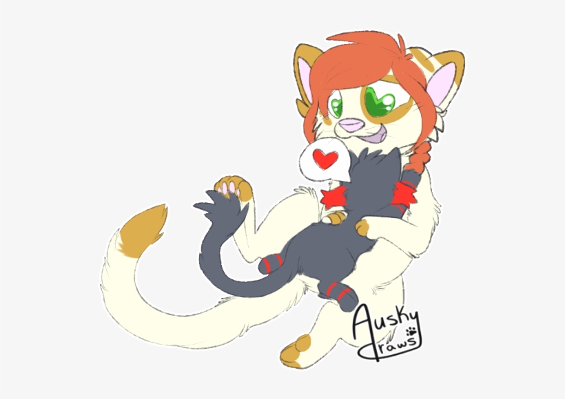 Love Smitten By The Litten - Cartoon, transparent png #8785627