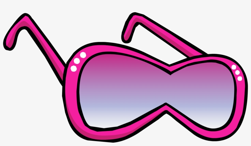 Free Png Download Club Penguin Glasses Png Images Background - Club Penguin Pink Diva Shades, transparent png #8786413