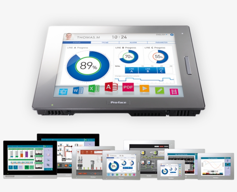 Sp5000 Series Flagship Model Of Hmi For Extensive Use - Proface Hmi, transparent png #8786482
