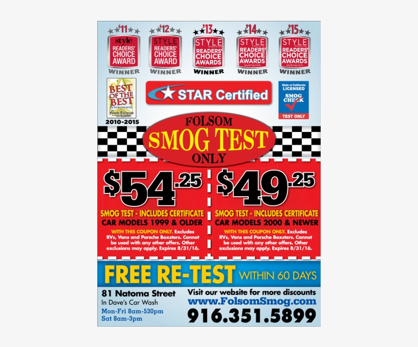 Folsom Smog Test Only [1 Image] Click Any Image To - Poster, transparent png #8787203
