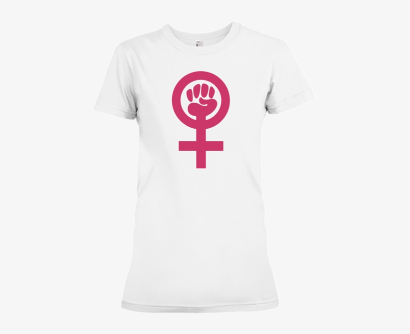 Women's Power Symbol Cotton T Shirt - Woman Symbol, transparent png #8787252