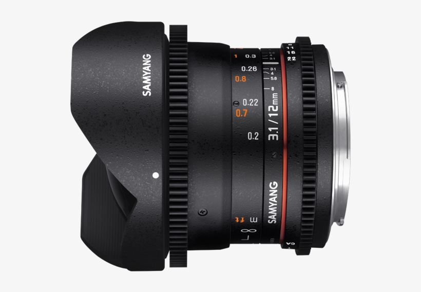 1551756113 - Samyang 12mm T3 1 Cine Fisheye Canon, transparent png #8787944