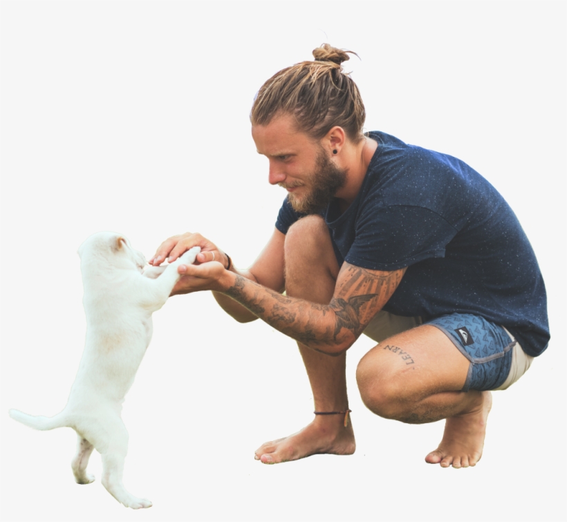 Would You Like To Join Sidelick's Network Of Pet Sitters - Man Playing With Dog, transparent png #8787948