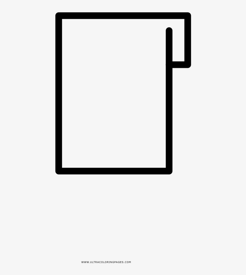 Folder Coloring Page - Line Art, transparent png #8788184