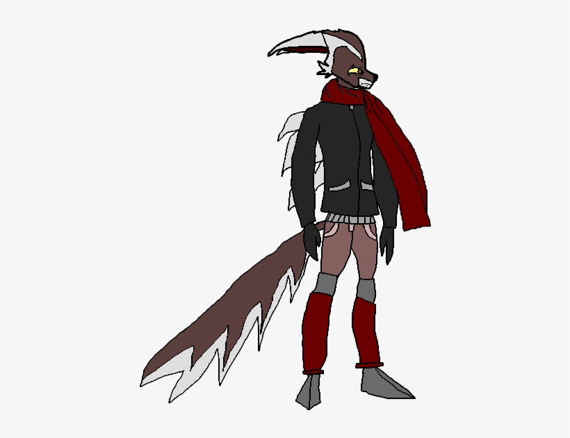 Red Scarf Man - Illustration, transparent png #8788369