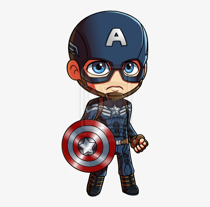 Captain America Chibi Drawing, transparent png #8788524