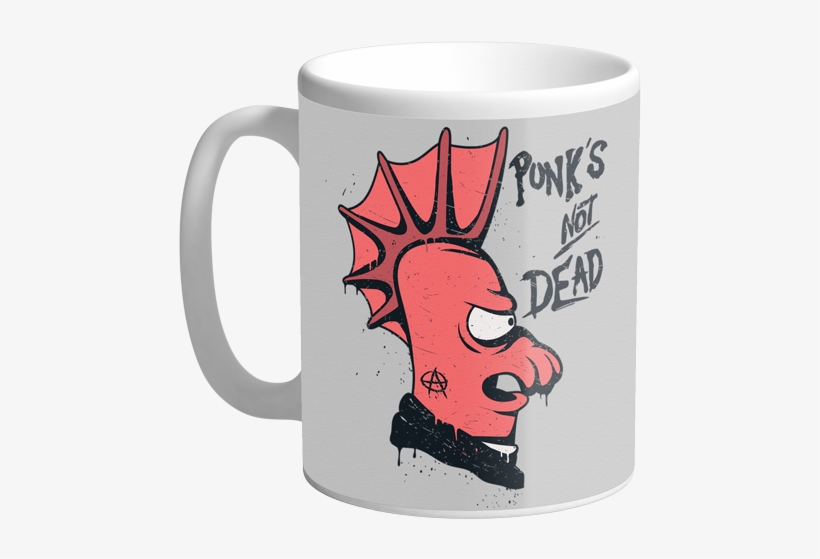 Mug Punk Is Not Ded - Punks Not Dead, transparent png #8788534