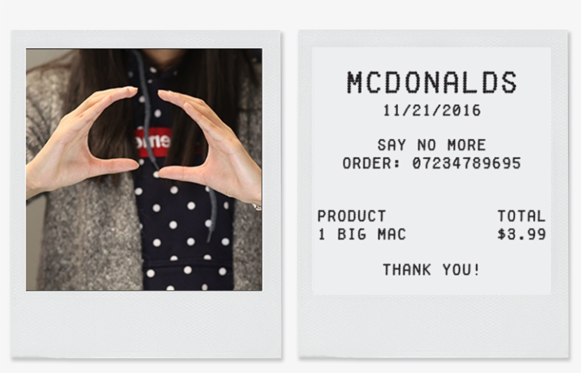 Polaroid Receipt - Polka Dot, transparent png #8788535