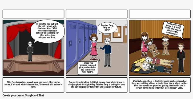 Red Scarf Girl - Comics, transparent png #8788563