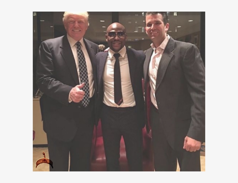 Floyd Mayweather Visits President-elect, Donald Trump - Floyd Mayweather Donald Trump Inauguration, transparent png #8788571