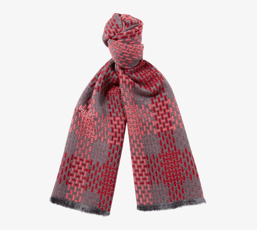 Atuni Textured Tartan Check Scarf Hover - Stole, transparent png #8788794