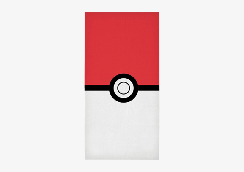 Pokeball Beach Towel - Circle, transparent png #8789226