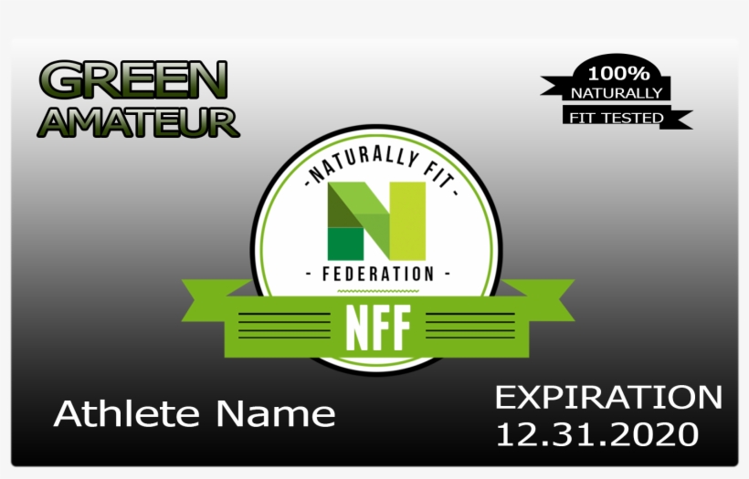 Nff Amateur Membership Card 1 - Graphic Design, transparent png #8789495