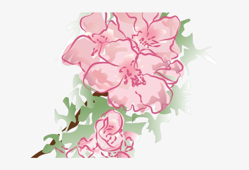 Petal Clipart Watercolor Rose - Pink Watercolor Flower Png, transparent png #8789836