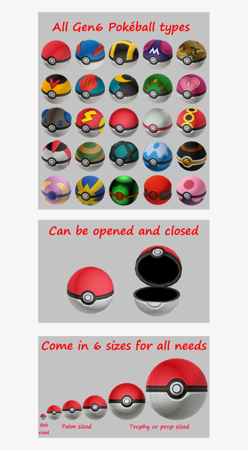 Belt Transparent Pokeball - Mmd Pokeball, transparent png #8789889