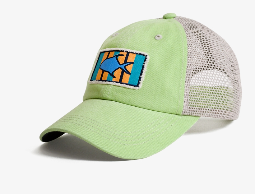 True Flies Stripe Patch Permit Trucker Hat - Baseball Cap, transparent png #8789894