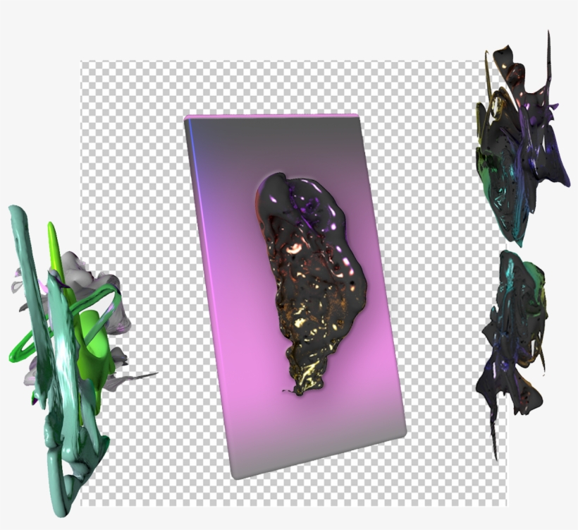 Crystaline Etheric Liquid Gradient Vaporwave Newmedia - Illustration, transparent png #8790577