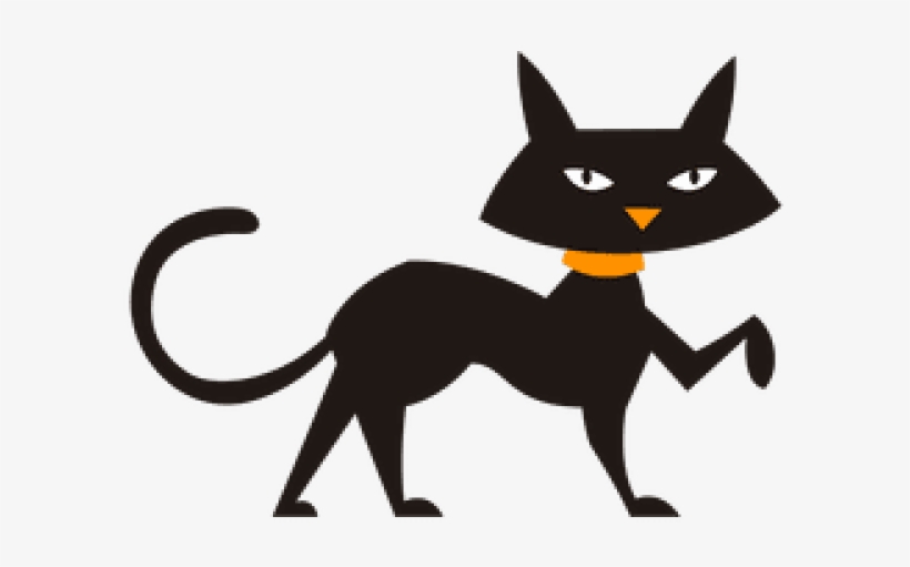 Black Cat Clipart Walking - Cat, transparent png #8791006