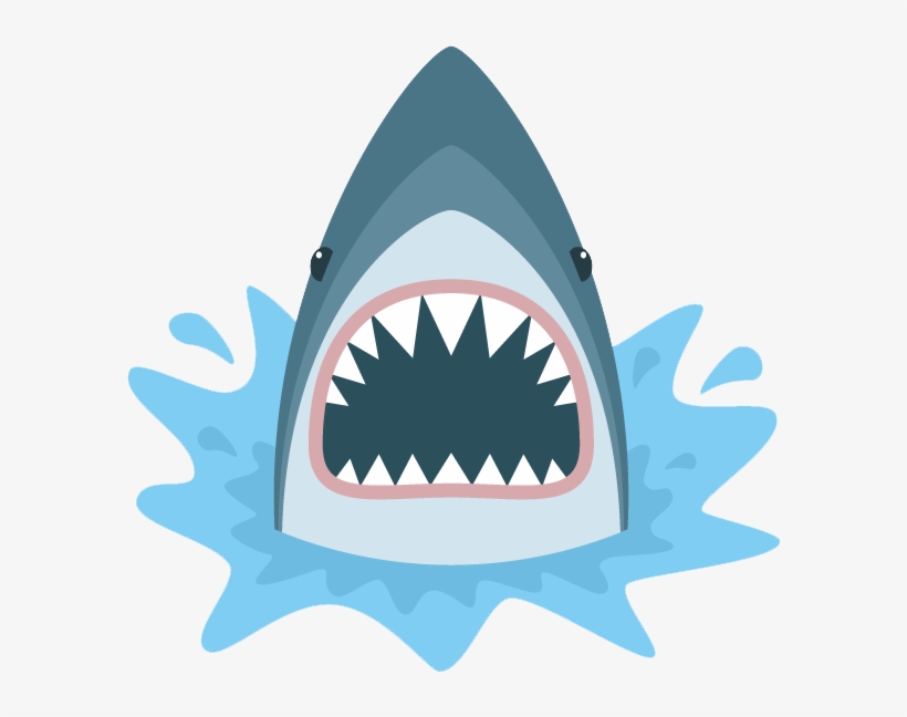 Sharks Have Been Essentialised By The Portrayal Of - Shark Mouth Outline, transparent png #8791159