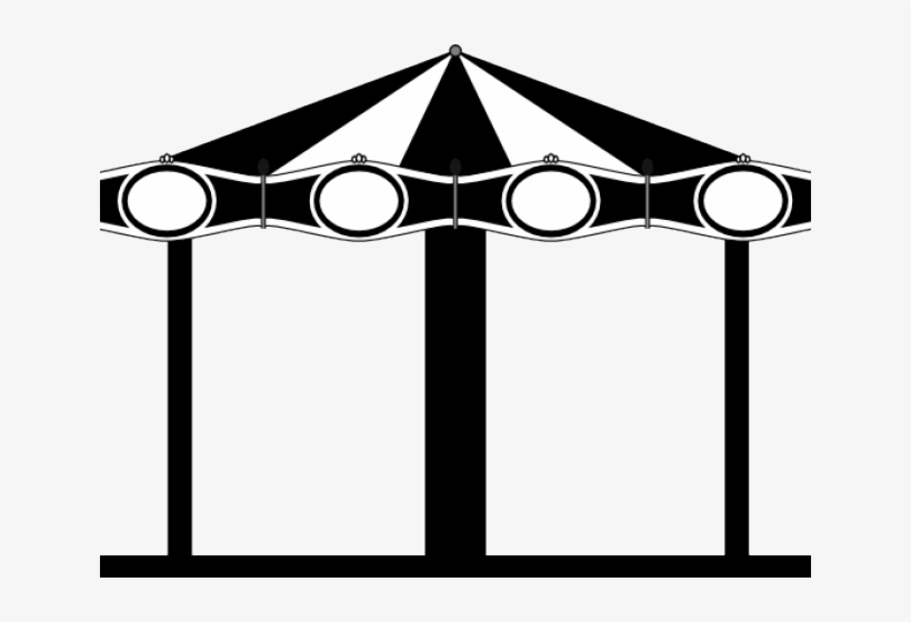 Carousel Clipart Pink Circus Tent - Clip Art, transparent png #8791330