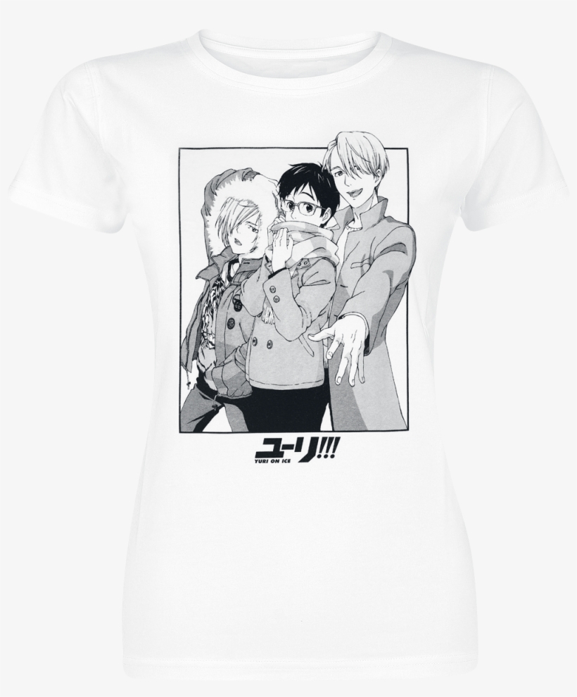 Null Yuri On Ice Characters White T-shirt 358139 Hzahwpg - Hot Topic Yuri On Ice Shirt, transparent png #8791825