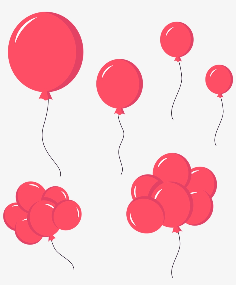 National Day Red Balloons Festive Png And Vector Image - Balloon, transparent png #8792206