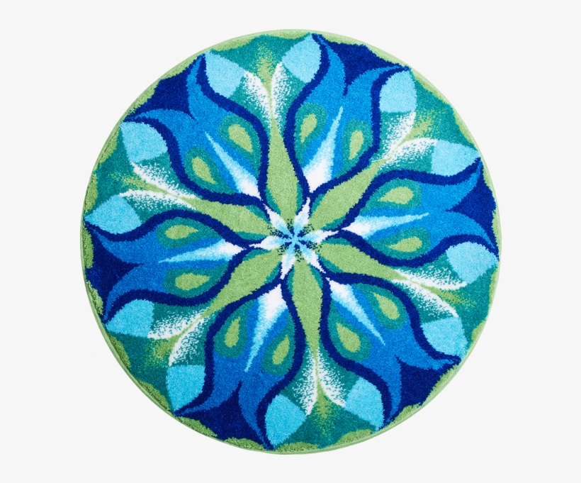 Mandala Silent Glow, Blue-green Mandala Silent Glow, - Mandala Green And Blue, transparent png #8792489