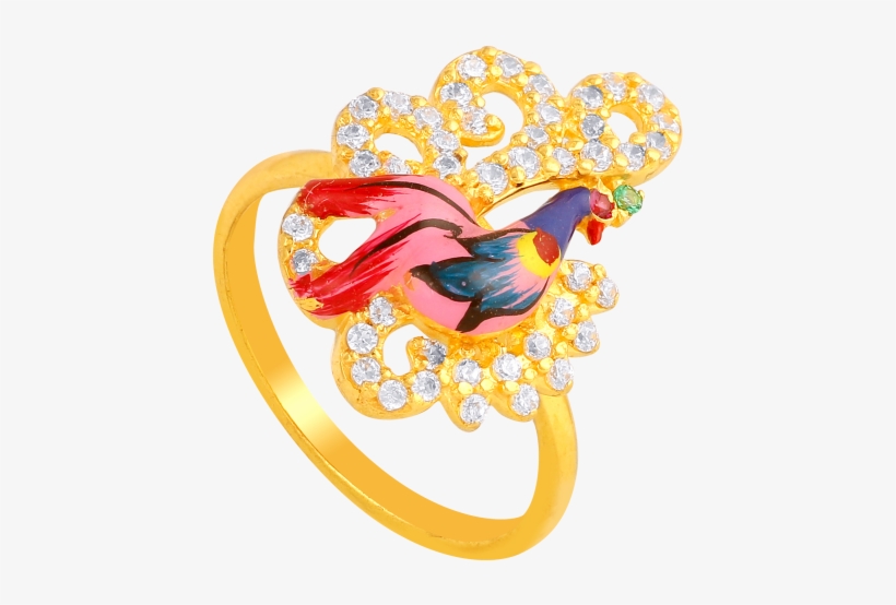 Peacock Gold Rings, transparent png #8792789