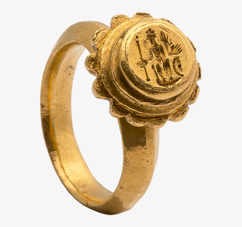 Gold Ring With Personification Of Constantinople - Engagement Ring, transparent png #8792821