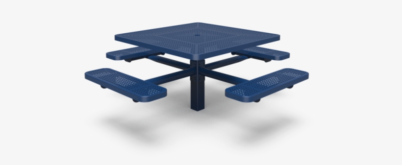 Square Table 46" - Picnic Table, transparent png #8792891