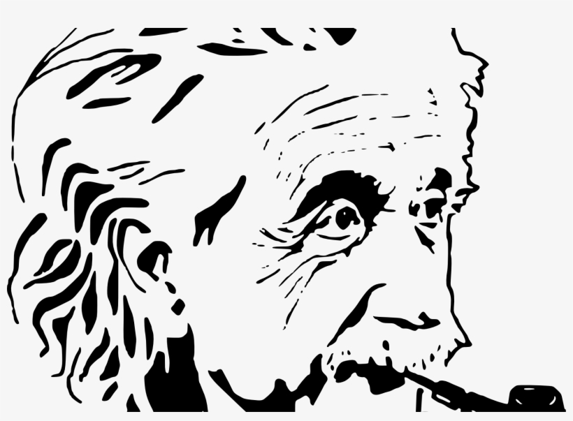 Png Transparent Library Quotes By Albert Einsteinriddle - Albert Einstein Stencil Art, transparent png #8792940
