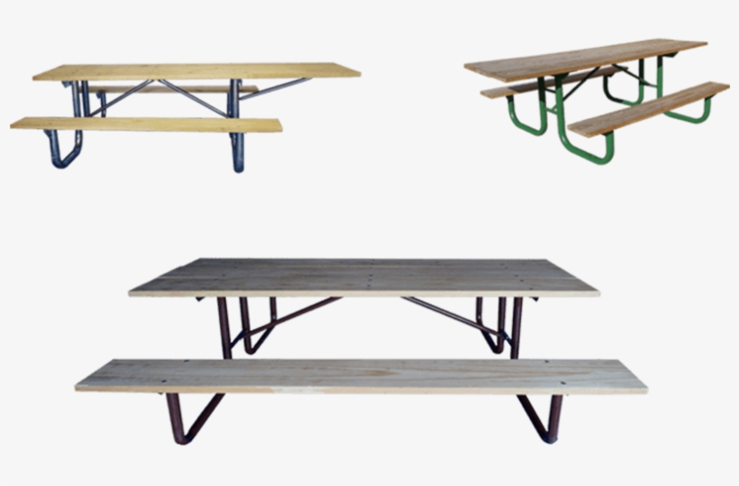 Picnic Tables Manufactured By Gerber Tables Great Outdoors - Picnic Table, transparent png #8793565