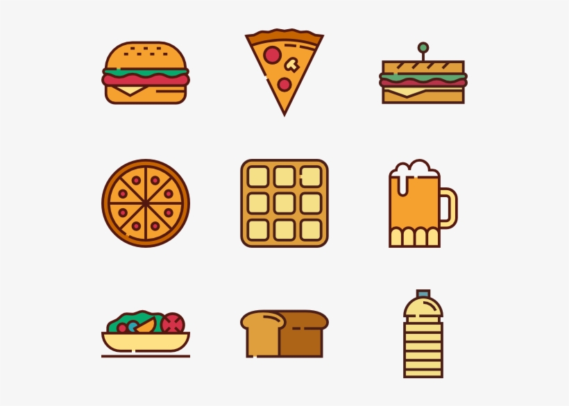 Food - Fast Food Icons Png, transparent png #8793724