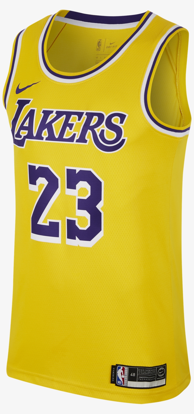 Nike Nba Los Angeles Lakers Lebron James Swingman Road, transparent png #8794250