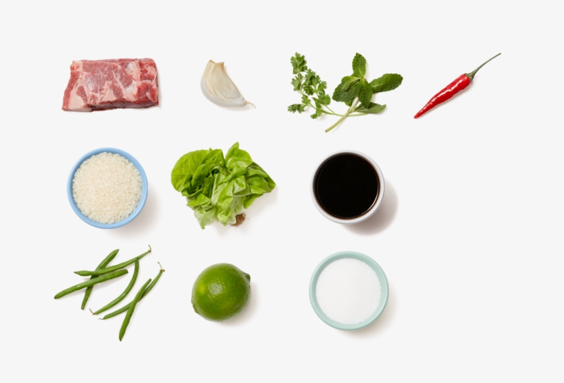 Thai Steak Lettuce Cups With Spicy Green Beans & Sushi - Leaf Vegetable, transparent png #8795138