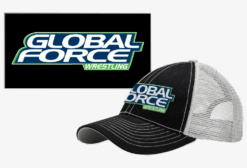 Global Force Wrestling Black And Grey Ballcap - Global Force Wrestling, transparent png #8796912