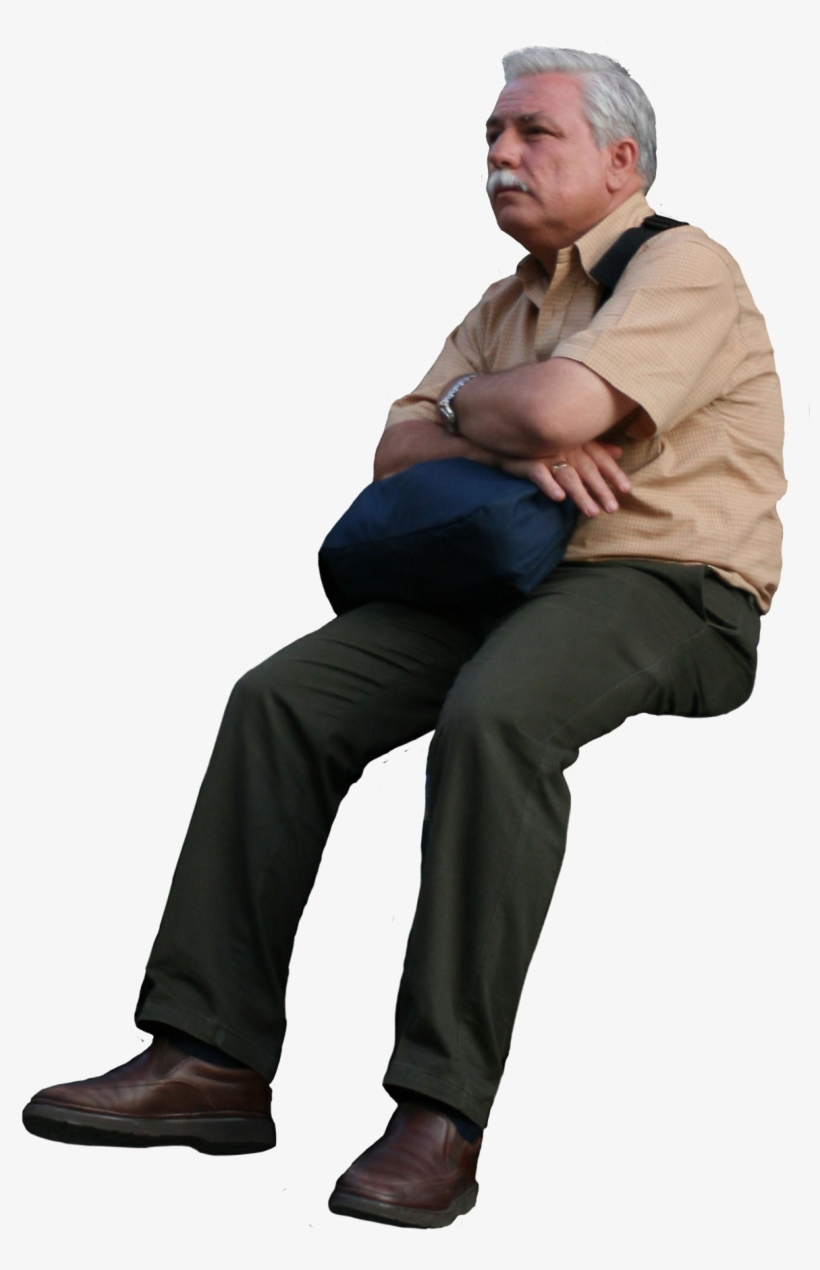 Grandfather Sitting Png, transparent png #8797096