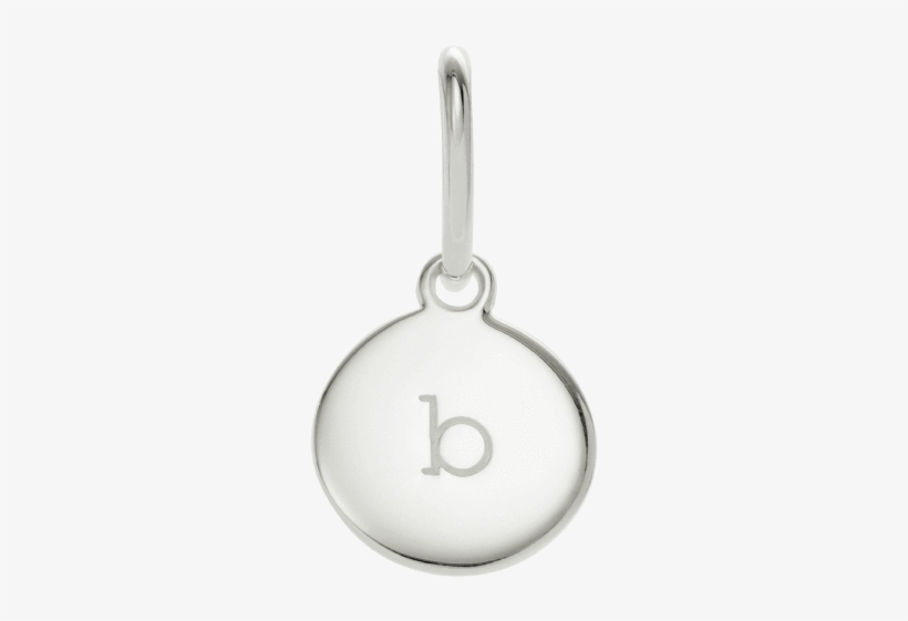 B Circle Letter Sterling Silver - Locket, transparent png #8797591