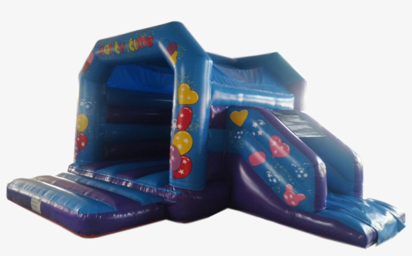 Party Side Slide Combo Bouncy Castle - Inflatable, transparent png #8798264