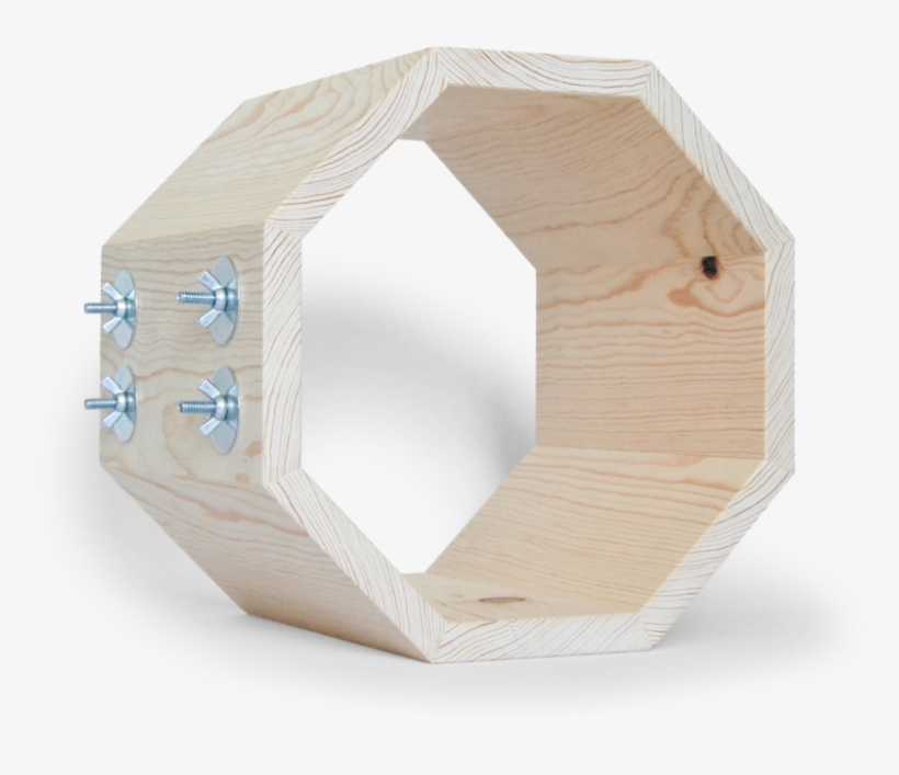 Large Hanging Octagonal Tunnel 4 - Plywood, transparent png #8798605