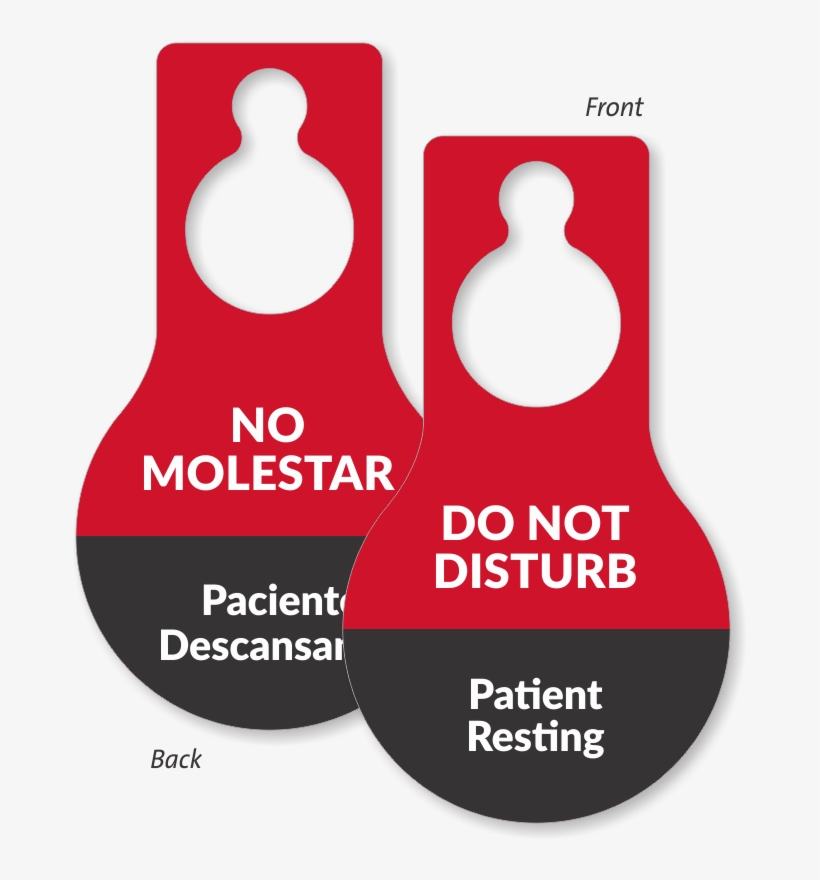 Do Not Disturb Patient Resting Door Hang Tag - Sign, transparent png #8798944