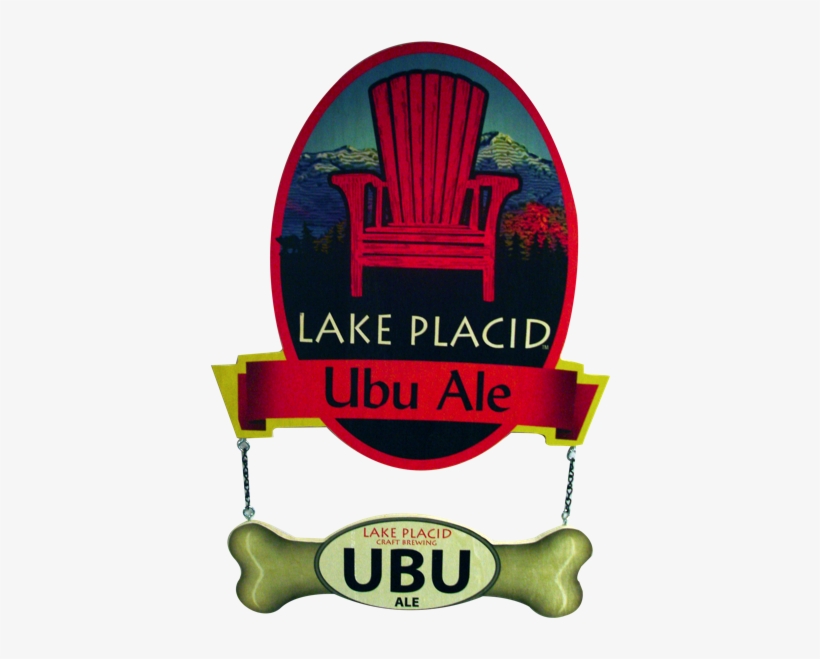 Ubu Ale Wooden Beer Sign - Lake Placid 46er Pale Ale, transparent png #8799026