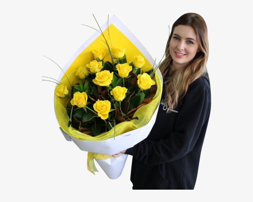 Yellow Rose Bouquet - Bouquet, transparent png #8799828