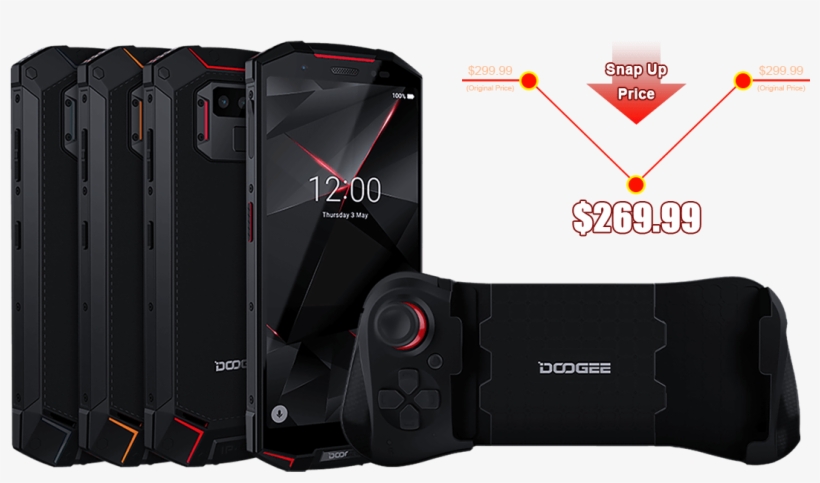 The World's First Rugged Gaming Smartphone - Gaming Doogee S70, transparent png #8799888