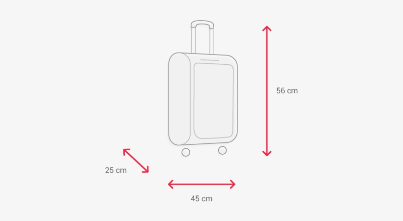 Medidas Equipaje De Mano - Baggage, transparent png #880566