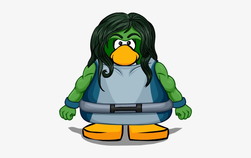 She-hulk Ava - Club Penguin She Hulk, transparent png #880940